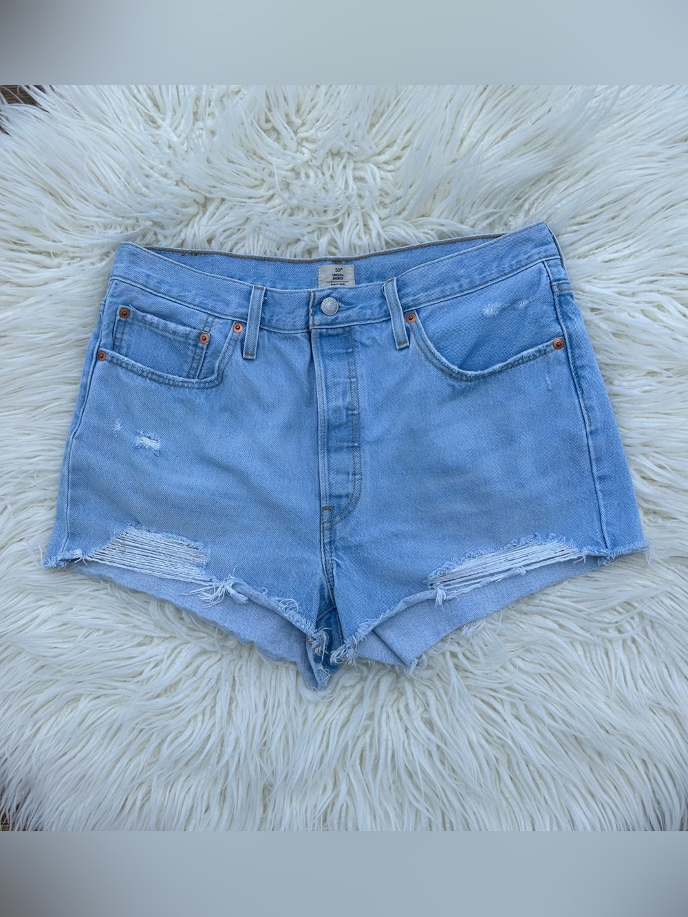 LEVIS Original High Waisted Denim Shorts